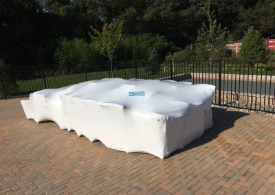 Enclave Tinton Falls 55+ Homes shrink wrapping of pool furniture