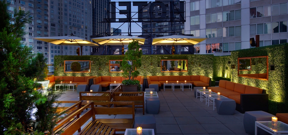 NYC Shrink Wrapping Provides Rooftop Bar Furniture Wrapping in New York City